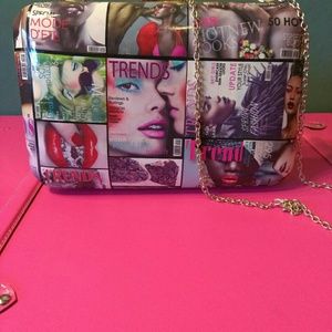 Fashion inspired magazine clutch